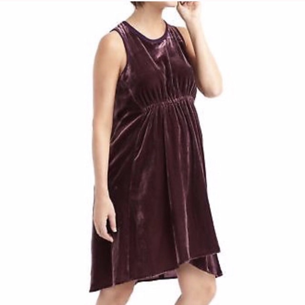 The Gap Sleeveless Velvet Maternity Dress size M